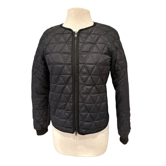Quilted Black Jacket By 2ND DAY Size 36 Polyamide Shell & Polyester Lining Women - Picture 1 of 8